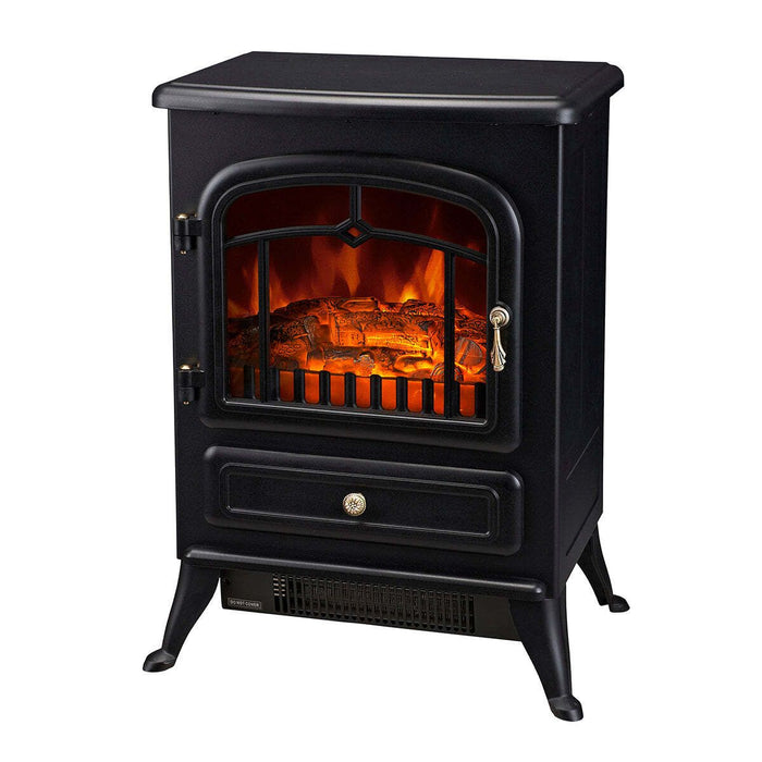 Electric Fireplace Heater w/ Real Flame Effect & 2 Heat Settings -Home Living Store - -  
