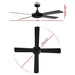 Devanti 52'' Ceiling Fan w/Remote - Black -Home Living Store - -  