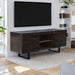 Rustica 160cm ETU Entertainment TV Unit Solid Pine Wood 2 Door Black -Home Living Store - -  