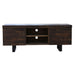 Rustica 160cm ETU Entertainment TV Unit Solid Pine Wood 2 Door Black -Home Living Store - -  