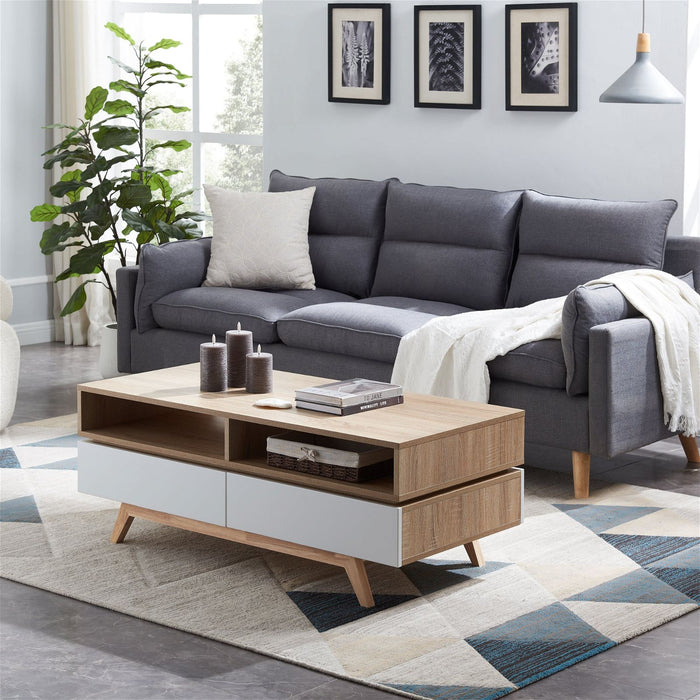 SILVERTON Coffee Table Oak by Criterion™ -Home Living Store - -  