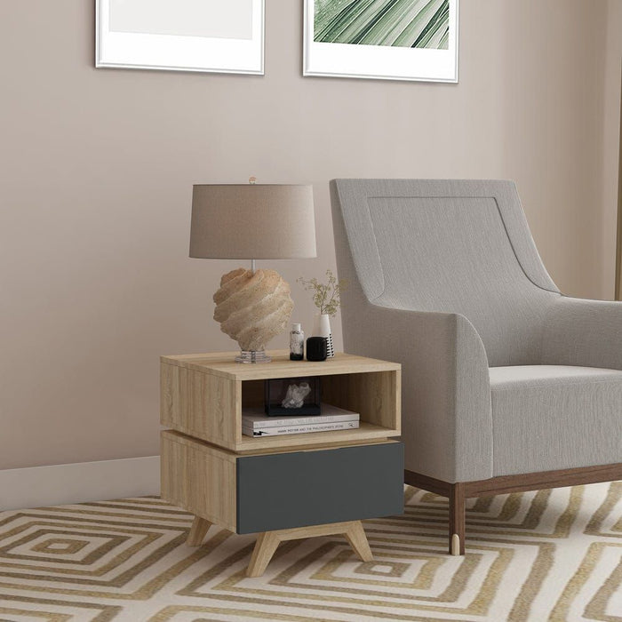 SILVERTON End Table Oak Grey by Criterion - Home Living Store - End Table