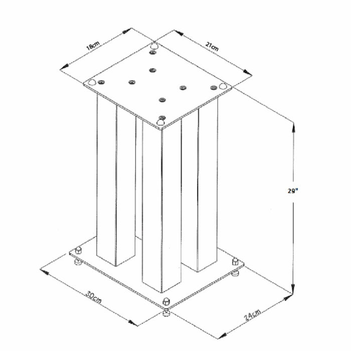SP121-29 Modern Speaker Stand by Tauris -Home Living Store - -  