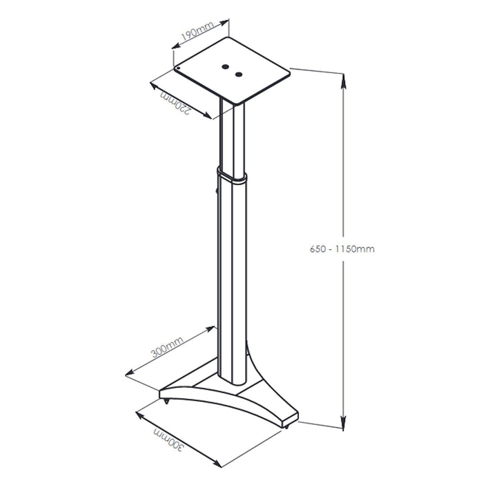 SP148 Adjustable Modern Speaker Stand by Tauris™ -Home Living Store - -  