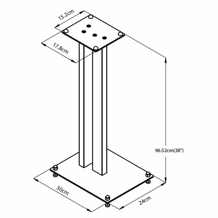 SP199-38 Modern Speaker Stand by Tauris™ -Home Living Store - -  