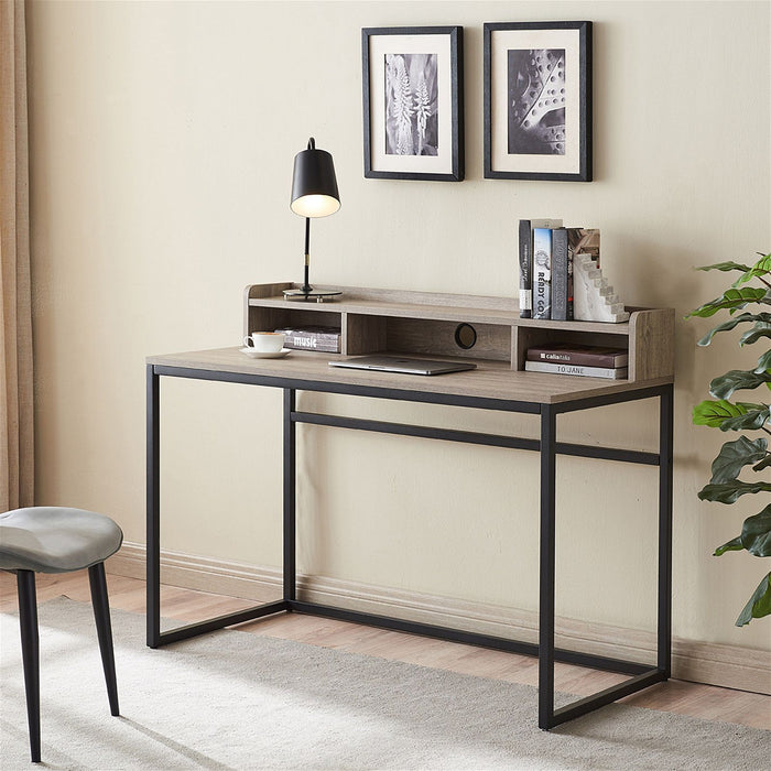 Sally Office Desk 1200, Grey Wash Oak by Woodstock™ -Home Living Store - -  