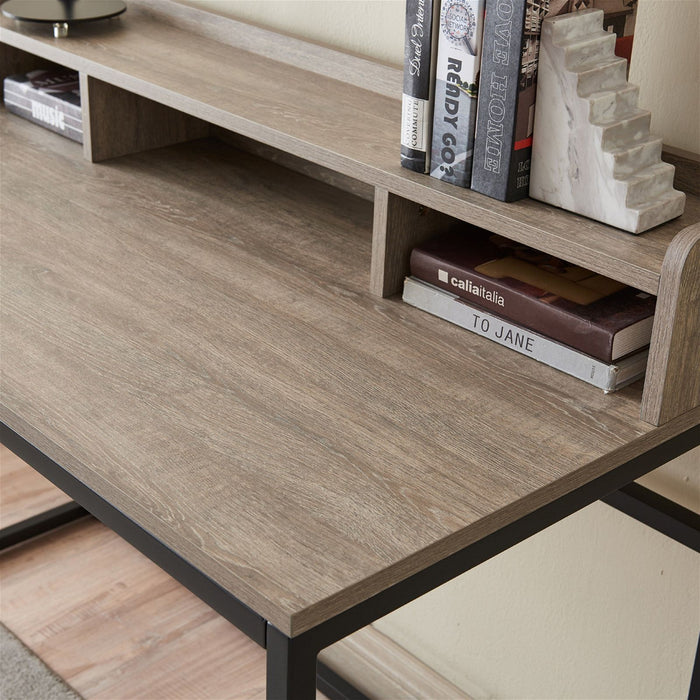 Sally Office Desk 1200, Grey Wash Oak by Woodstock™ -Home Living Store - -  
