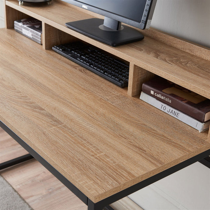 Sally Office Desk 1200, Light Oak by Woodstock™ -Home Living Store - -  