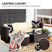 Sarantino 5pc Modular Outdoor Lounge Set PE Rattan - Brown -Home Living Store - -  