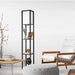 Shelf Floor Lamp - Shade Diffused Light Source with Open-Box Shelves -Home Living Store - -  
