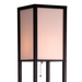 Shelf Floor Lamp - Shade Diffused Light Source with Open-Box Shelves -Home Living Store - -  
