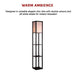 Shelf Floor Lamp - Shade Diffused Light Source with Open-Box Shelves -Home Living Store - -  