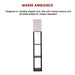 Shelf Floor Lamp - Shade Diffused Light Source with Open-Box Shelves -Home Living Store - -  