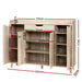 Shoe Cabinet Shoes Storage Rack 120cm Organizer Drawer Cupboard Wood -Home Living Store - -  