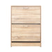 Shoe Cabinet Shoes Storage Rack 24 Pairs Organizer Shelf Cupboard Oak -Home Living Store - -  