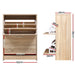 Shoe Cabinet Shoes Storage Rack 24 Pairs Organizer Shelf Cupboard Oak -Home Living Store - -  