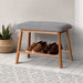 Shoe Rack Seat Bench Chair Shelf Organisers Bamboo Grey -Home Living Store - -  