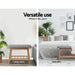 Shoe Rack Seat Bench Chair Shelf Organisers Bamboo Grey -Home Living Store - -  