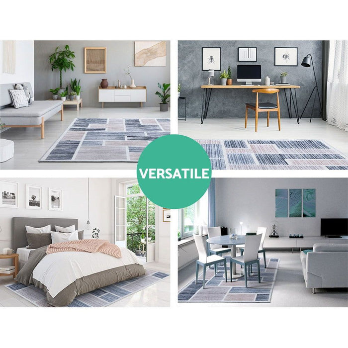 Short Pile Floor Rug 200x290cm Oblo -Home Living Store - -  