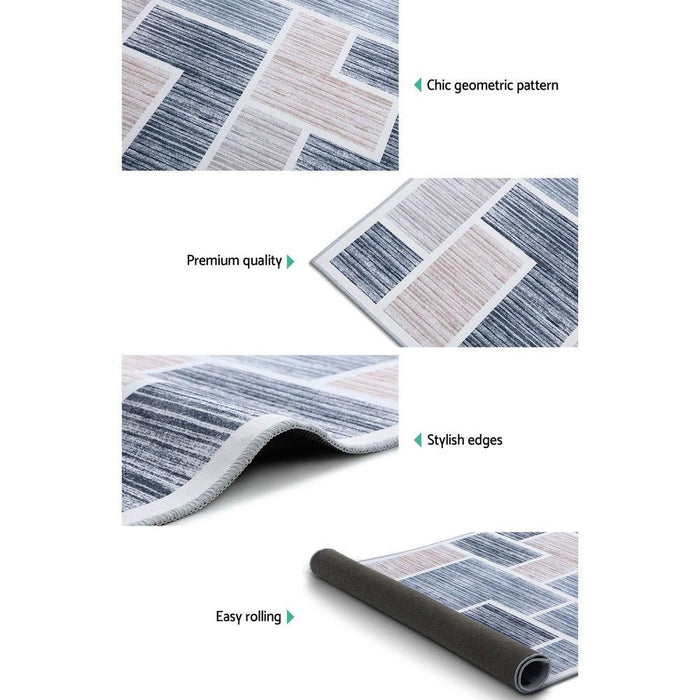 Short Pile Floor Rug 200x290cm Oblo -Home Living Store - -  