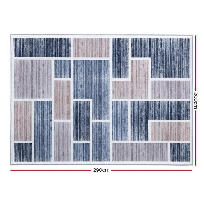Short Pile Floor Rug 200x290cm Oblo -Home Living Store - -  