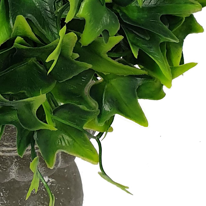 Shrub In Shaped Vase 24cm Artificial Plant by Criterion -Home Living Store - -  