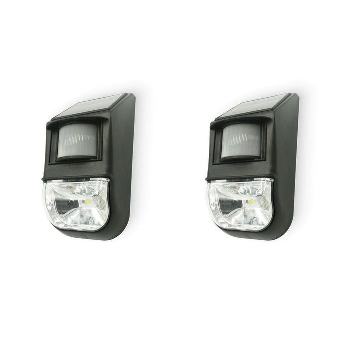Solar Motion Sensor Light Two Pack, Detects Motion, Rechargeable -Home Living Store - -  