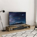 Split Expandable TV Cabinet 250cm Dark Oak by Tauris™ -Home Living Store - -  