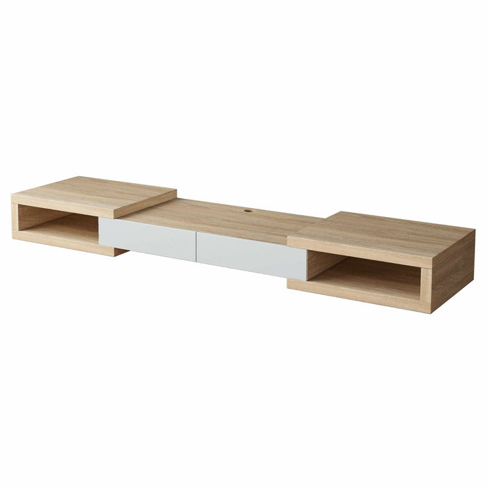 Split Expandable TV Cabinet 250cm Light Oak by Tauris™ -Home Living Store - -  