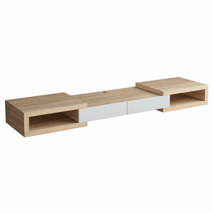 Split Expandable TV Cabinet 250cm Light Oak by Tauris™ -Home Living Store - -  