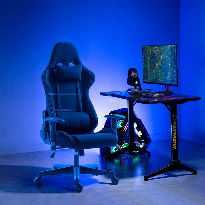Stealth Ergonomic Gaming or Office Chair, adjustable arm rests, Black by Tauris -Home Living Store - -  