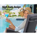 Sun lounge Recliner Chair Wicker Lounger Sofa Day Bed Outdoor Furniture Patio Garden Cushion Ottoman Black Gardeon -Home Living Store - -  