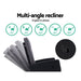 Sun lounge Recliner Chair Wicker Lounger Sofa Day Bed Outdoor Furniture Patio Garden Cushion Ottoman Black Gardeon -Home Living Store - -  