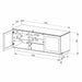 TITAN 1500 Entertainment Unit Black by Tauris -Home Living Store - -  