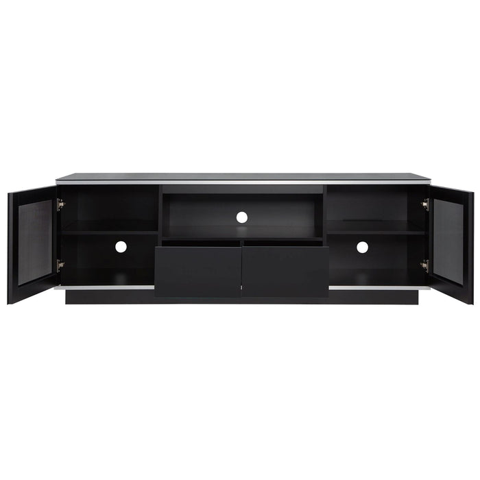 TITAN 1800 Entertainment Unit Black by Tauris -Home Living Store - -  