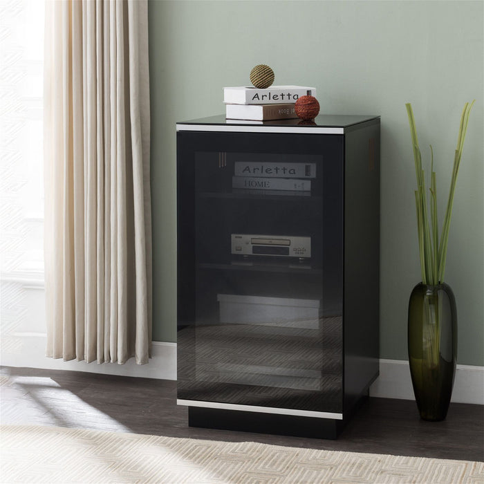 TITAN HiFi Black Entertainment Rack by Tauris™ -Home Living Store - -  