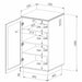 TITAN HiFi Black Entertainment Rack by Tauris™ -Home Living Store - -  