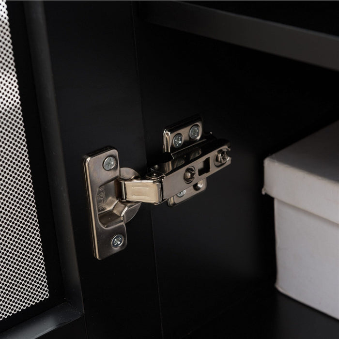 TITAN HiFi Black Entertainment Rack by Tauris™ -Home Living Store - -  