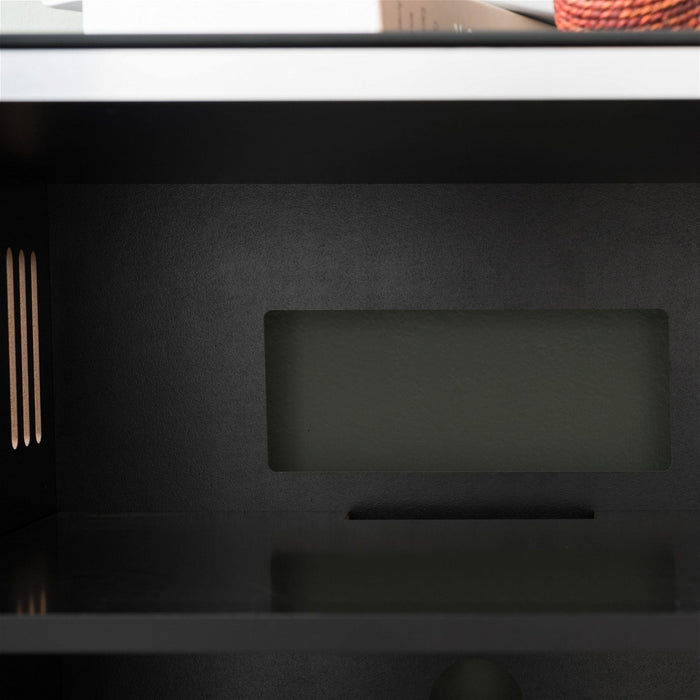 TITAN HiFi Black Entertainment Rack by Tauris™ -Home Living Store - -  