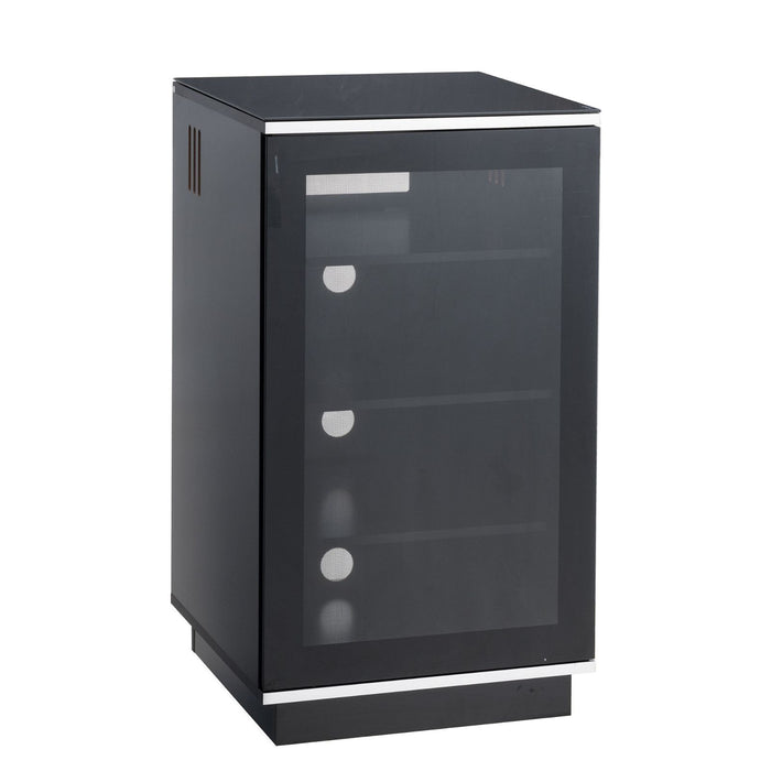 TITAN HiFi Black Entertainment Rack by Tauris™ -Home Living Store - -  