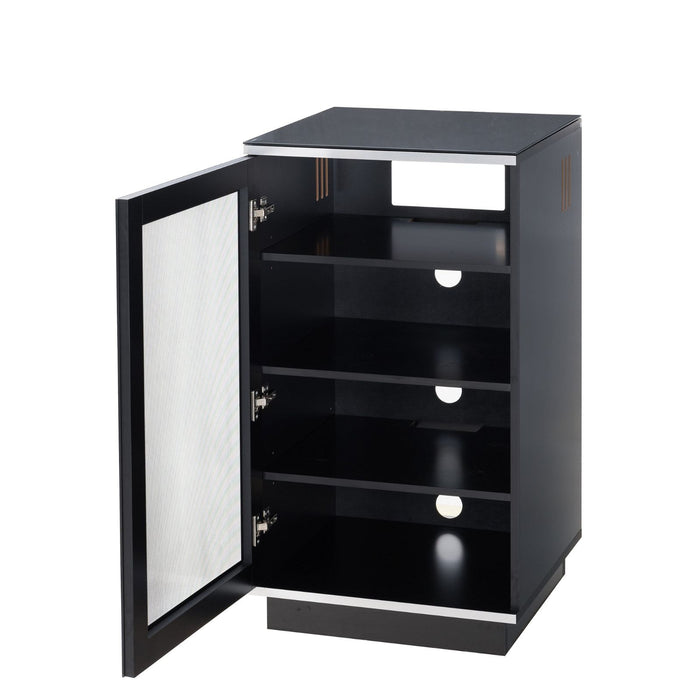 TITAN HiFi Black Entertainment Rack by Tauris™ -Home Living Store - -  