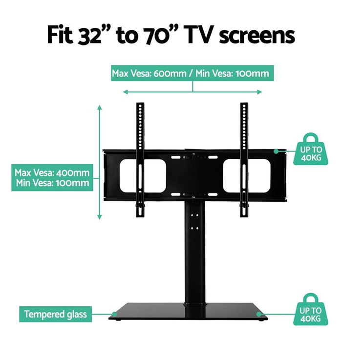 Table Top TV Swivel Mounted Stand -Home Living Store - -  