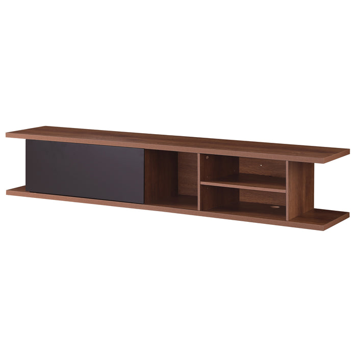 Auldrin 2000 Floating Entertainment Unit, Hovering Wall Mount Dark Oak by Tauris™