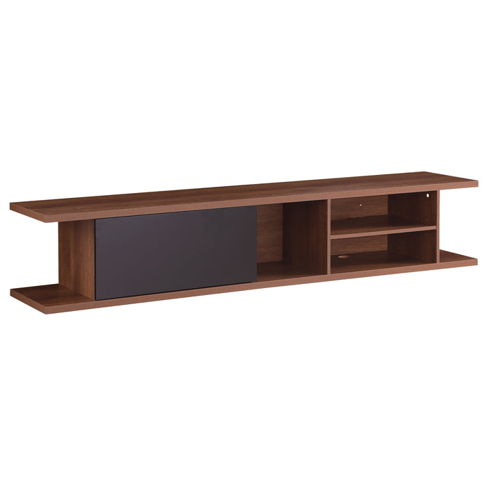Auldrin 2000 Floating Entertainment Unit, Hovering Wall Mount Dark Oak by Tauris™
