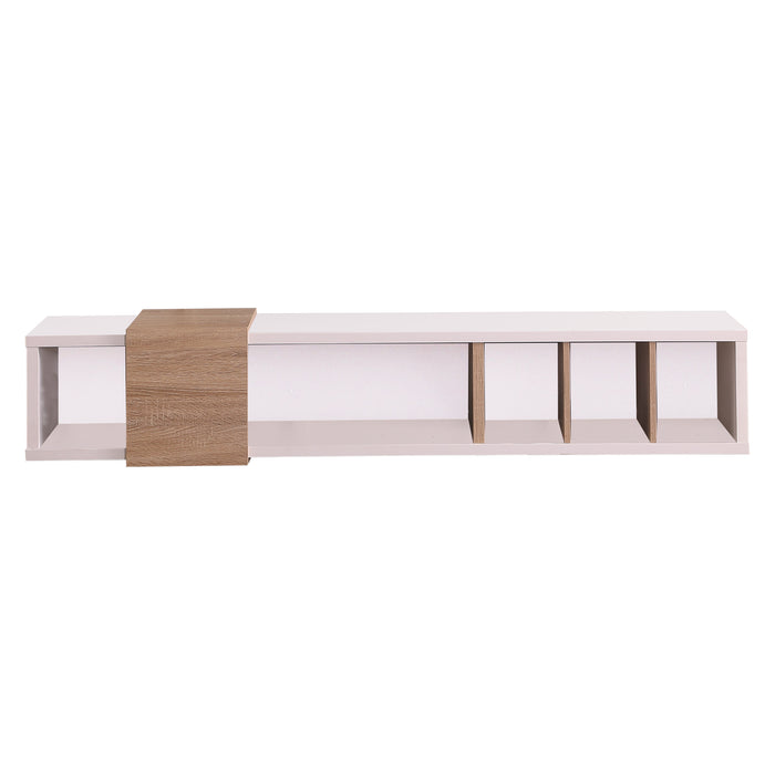 Dronus 1800 Floating Entertainment Unit, Hovering Wall Mount White by Tauris™