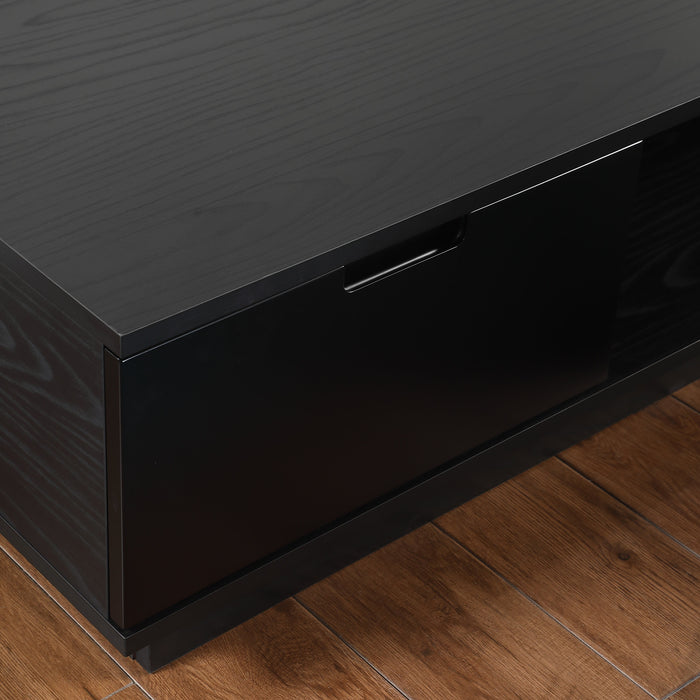 Tauris Rio Entertainment Center, TV Cabinet, Entertainment Unit 2200mm, Black Oak Detail