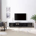 Tauris Diablo 210cm, Entertainment Unit, Tempered Glass, Black TV Cabinet -Home Living Store - -  