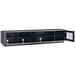 Tauris Diablo 210cm, Entertainment Unit, Tempered Glass, Black TV Cabinet -Home Living Store - -  