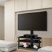 Three Tier Floor TV Stand with Bracket Shelf Mount -Home Living Store - -  