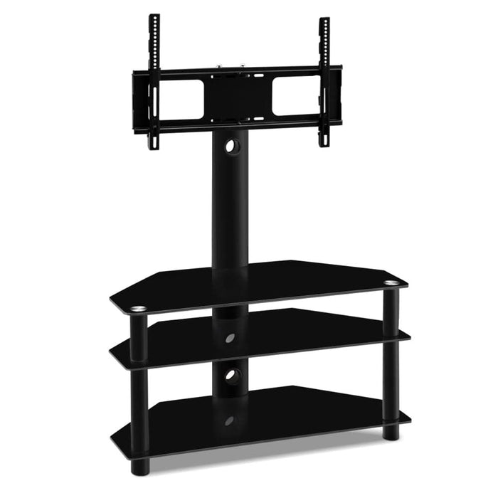 Three Tier Floor TV Stand with Bracket Shelf Mount -Home Living Store - -  